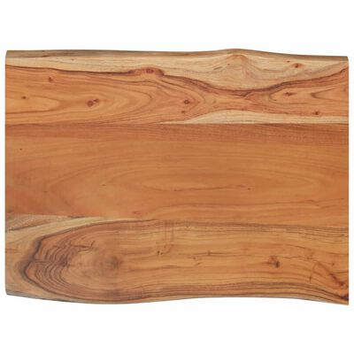 vidaXL Tablero rectangular madera de acacia borde vivo 80x60x2,5 cm