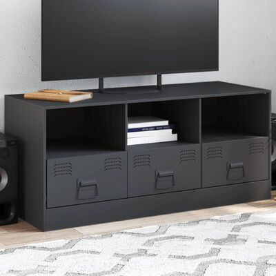 vidaXL Mueble para TV de acero gris antracita 99x39x44 cm