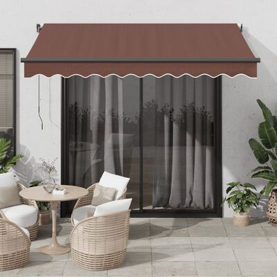 vidaXL Toldo retráctil automático burdeos 300x250 cm