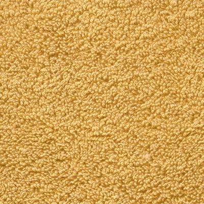 vidaXL Toallas de baño SOLUND 10 unidades dorado 100x150 cm 600 gsm