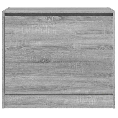 vidaXL Zapatero de madera de ingeniería gris Sonoma 80x42x69 cm