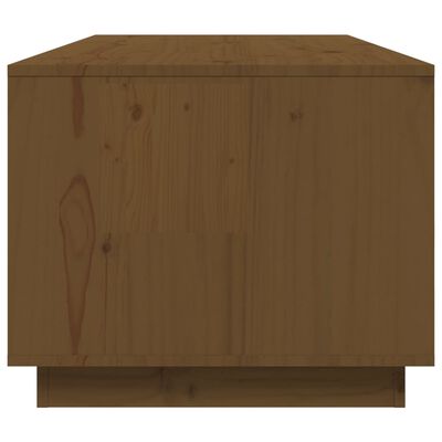 vidaXL Mesa de centro madera maciza de pino marrón miel 100x50x41 cm