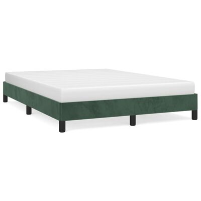 vidaXL Estructura de cama de terciopelo verde 140x200 cm