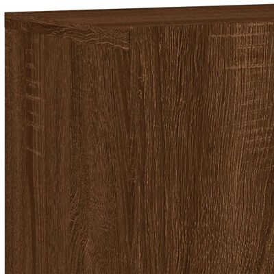 vidaXL Muebles de TV de pared 6 pzas madera de ingeniería marrón roble