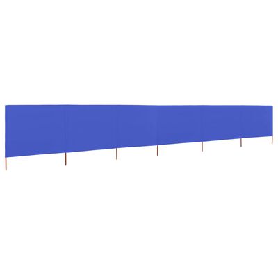vidaXL Paravientos de playa de 6 paneles tela azul celeste 800x160 cm