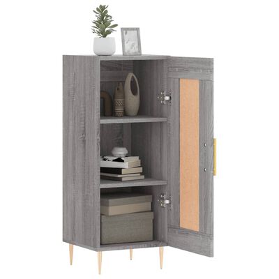 vidaXL Aparador madera de ingeniería gris Sonoma 34,5x34x90 cm