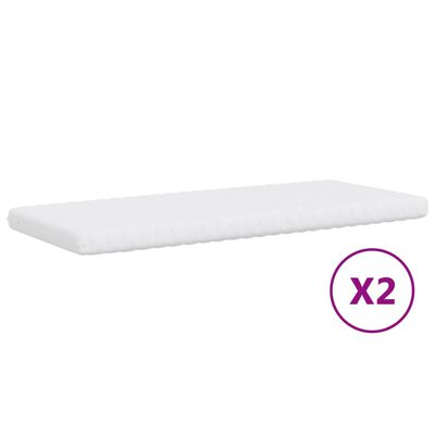 vidaXL Sofá cama nido con colchón tela crema 100x200 cm