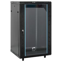 vidaXL Rack de servidores 15U 19" IP20 negro 60x60x100 cm