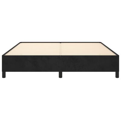 vidaXL Estructura de cama sin colchón terciopelo negro 180x200 cm