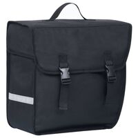 vidaXL Bolsa para bicicleta alforja impermeable 21 L negra