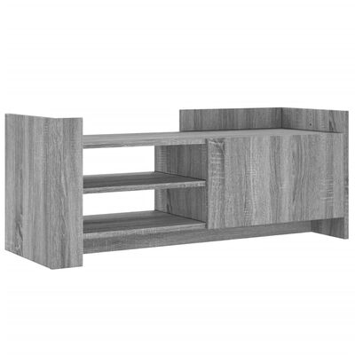 vidaXL Mueble de TV madera contrachapada gris Sonoma 100x35x40 cm