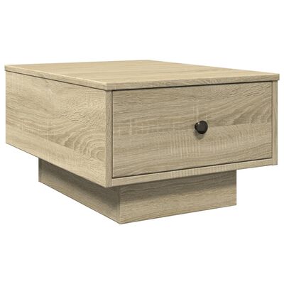 vidaXL Mesa de centro madera de ingeniería roble Sonoma 60x45x31 cm