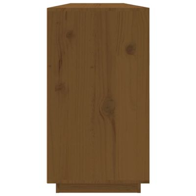 vidaXL Aparador de madera maciza de pino marrón miel 100x40x75 cm