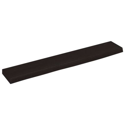 vidaXL Estante de pared madera roble tratada marrón oscuro 60x10x2 cm