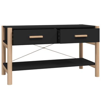 vidaXL Mueble para TV madera contrachapada negro 82x38x45 cm