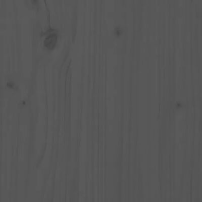 vidaXL Armario auxiliar de madera maciza de pino gris 100x40x90 cm