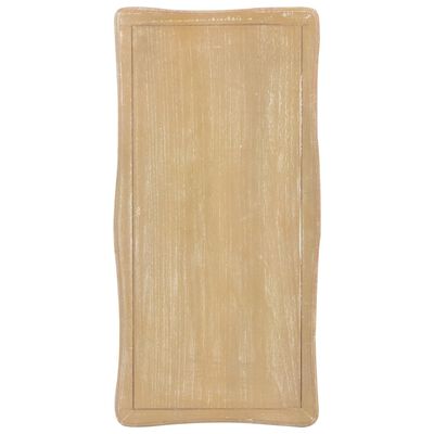 vidaXL Mesa de centro madera maciza pino blanco marrón 87,5x42x44 cm