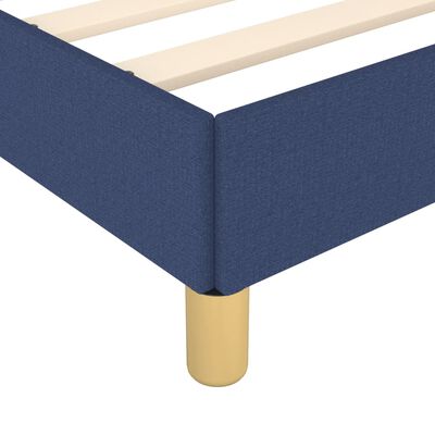 vidaXL Estructura de cama con cabecero sin colchón tela azul 180x200cm