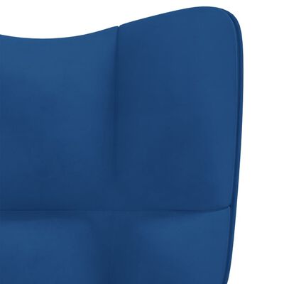 vidaXL Sillón de relax de terciopelo azul