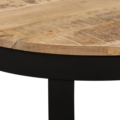 vidaXL Mesa de centro madera maciza de mango sin tratar 60x40 cm