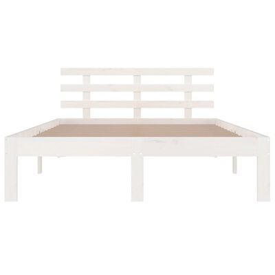 vidaXL Estructura de cama madera maciza blanco 200x200 cm