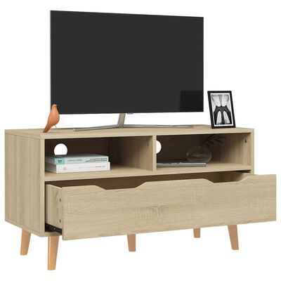 vidaXL Mueble de TV madera de ingeniería roble Sonoma 90x40x48,5 cm