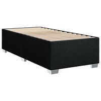 vidaXL Estructura de cama sin colchón tela negro 90x190 cm