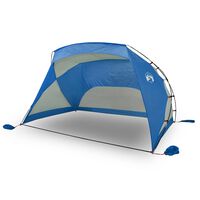 vidaXL Tienda de playa 185T poliéster azul celeste 274x178x170/148 cm