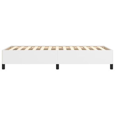 vidaXL Estructura de cama cuero sintético blanco 90x190 cm