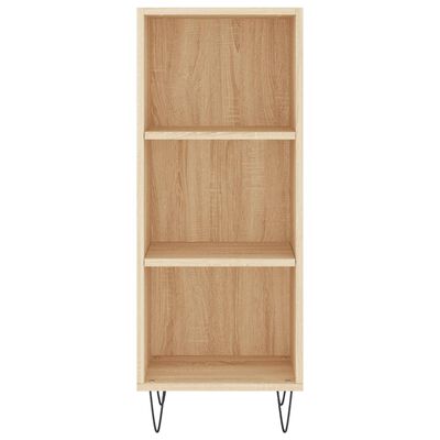 vidaXL Aparador de madera contrachapada roble Sonoma 34,5x34x180 cm