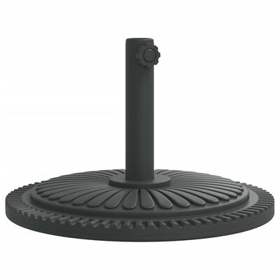 vidaXL Base de sombrilla semicircular para palos de Ø38/48 mm 12 kg