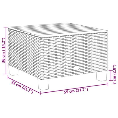 vidaXL Set de sofás de jardín 8 pzas y cojines ratán sintético gris