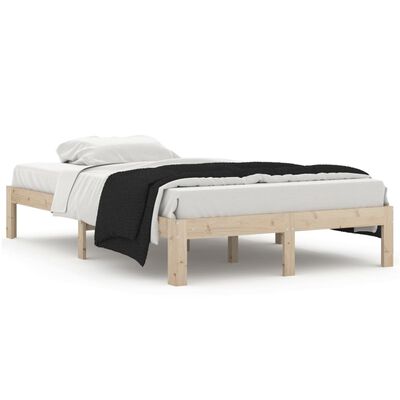 vidaXL Estructura de cama sin colchón madera de pino maciza 120x200 cm