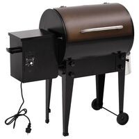 vidaXL Barbacoa de pellets hierro negro 94 cm