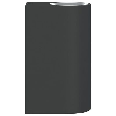 vidaXL Lámpara de pared de exterior aluminio fundido negro