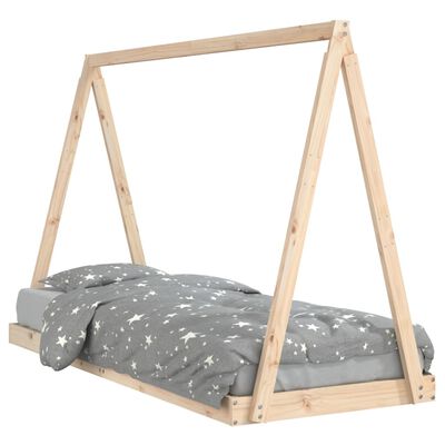 vidaXL Estructura de cama para niños madera maciza de pino 80x200 cm