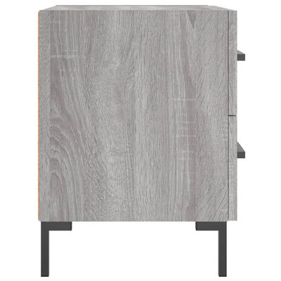 vidaXL Mesita de noche madera de ingeniería gris Sonoma 40x35x47,5 cm