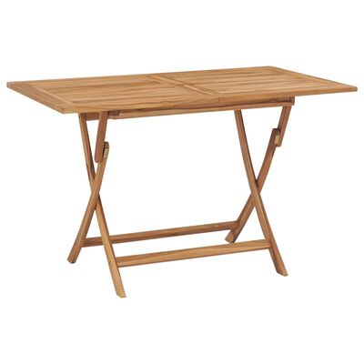 vidaXL Juego de comedor para jardín 7 piezas madera maciza teca