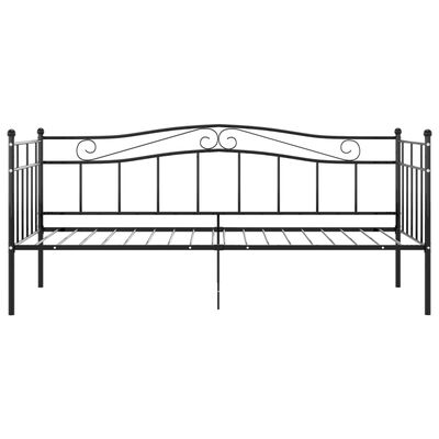 vidaXL Estructura de sofá cama sin colchón metal negro 90x200 cm