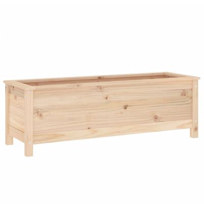 vidaXL Arriate elevado de jardín madera maciza de pino 119,5x40x39 cm