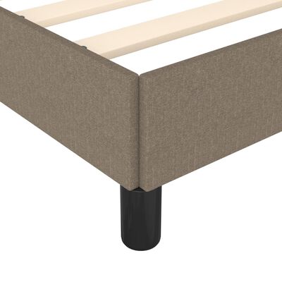 vidaXL Estructura de cama de tela gris taupe 140x190 cm