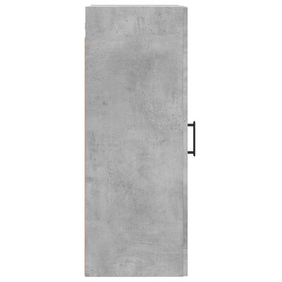 vidaXL Armario de pared madera ingeniería gris hormigón 34,5x34x90 cm