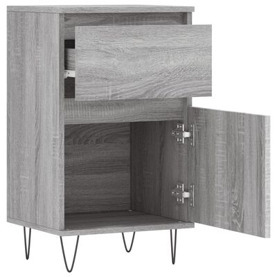 vidaXL Aparadores 2 uds madera de ingeniería gris Sonoma 40x35x70 cm