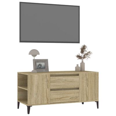 vidaXL Mueble para TV madera contrachapada roble Sonoma 102x44,5x50 cm