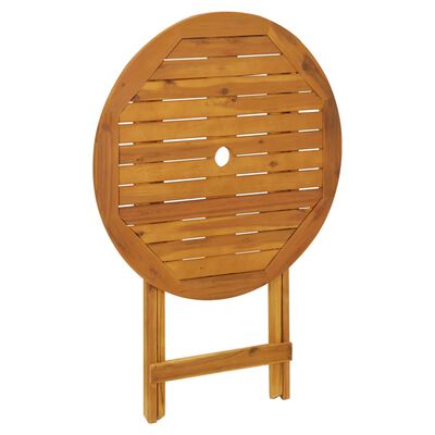 vidaXL Juego de bistro de 3 piezas tela y madera maciza taupe