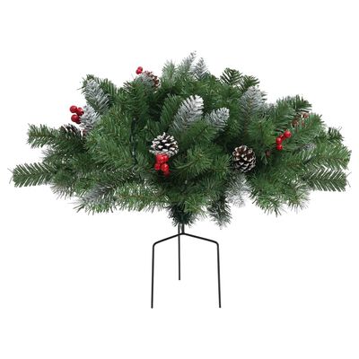 vidaXL Árbol de Navidad artificial con luces PVC verde 40 cm