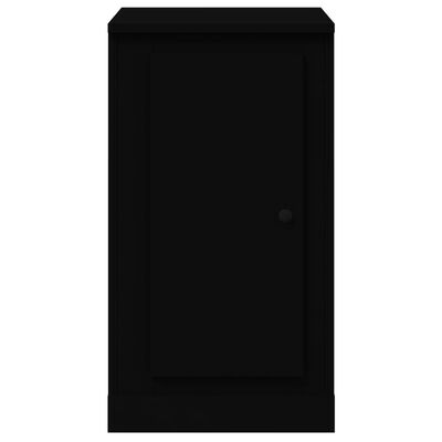 vidaXL Aparadores 2 uds madera contrachapada negro 37,5x35,5x67,5 cm