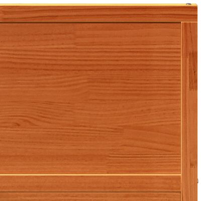 vidaXL Puerta de granero madera maciza pino marrón miel 80x208 cm