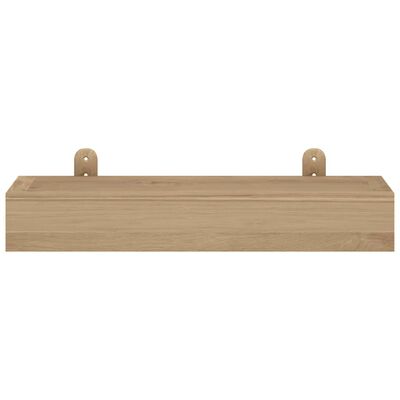 vidaXL Estantes de pared 2 unidades madera maciza de teca 40x15x4 cm