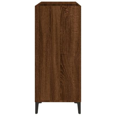 vidaXL Mueble discos madera contrachapada roble marrón 84,5x38x89 cm